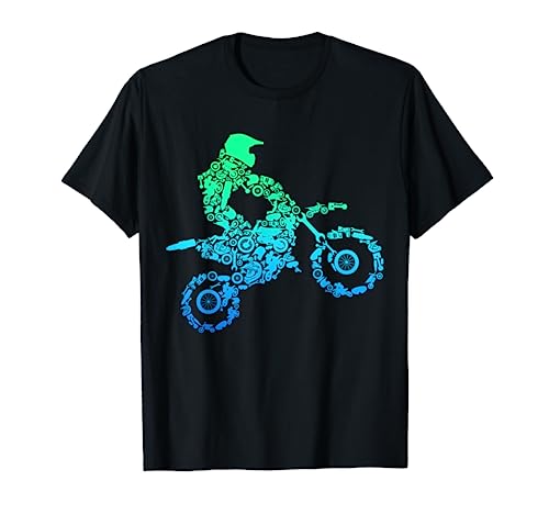 Dirt Bike Rider Motocross Enduro Dirt Biking Regalo Camiseta para hombre, S