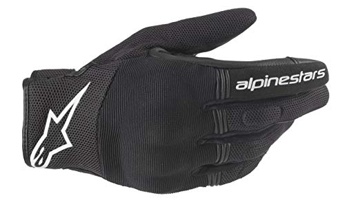 Alpinestars Guantes de Moto de Cobre Negro y Blanco, Talla L