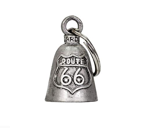 Guardian Bell - Llavero con amuleto de campana con diseño de campana ruta 66