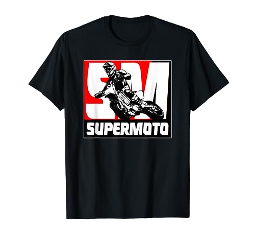 Supermoto Supermotard Enduro Moto Cross Camiseta