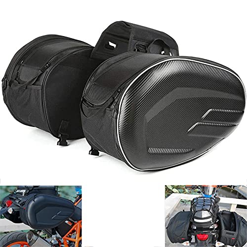 Alforjas universales para sillín de moto, bolsa de equipaje impermeable, mochila para casco integral