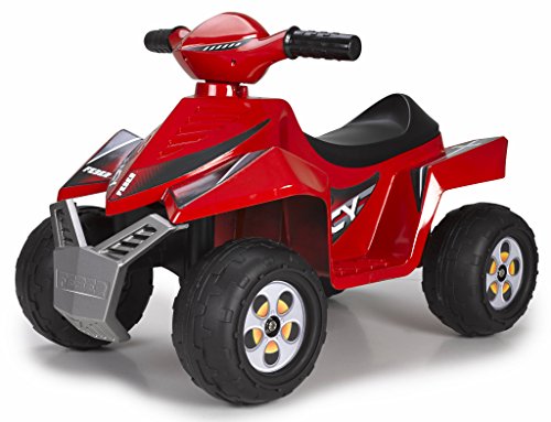 FEBER - Quad Racy 6V, coche eléctrico para niños de 18 meses a 3 años, con acelerador, ruedas grandes y robustas para estabilidad, hasta 40 min de batería, con cargador incluido, FAMOSA (800011252)